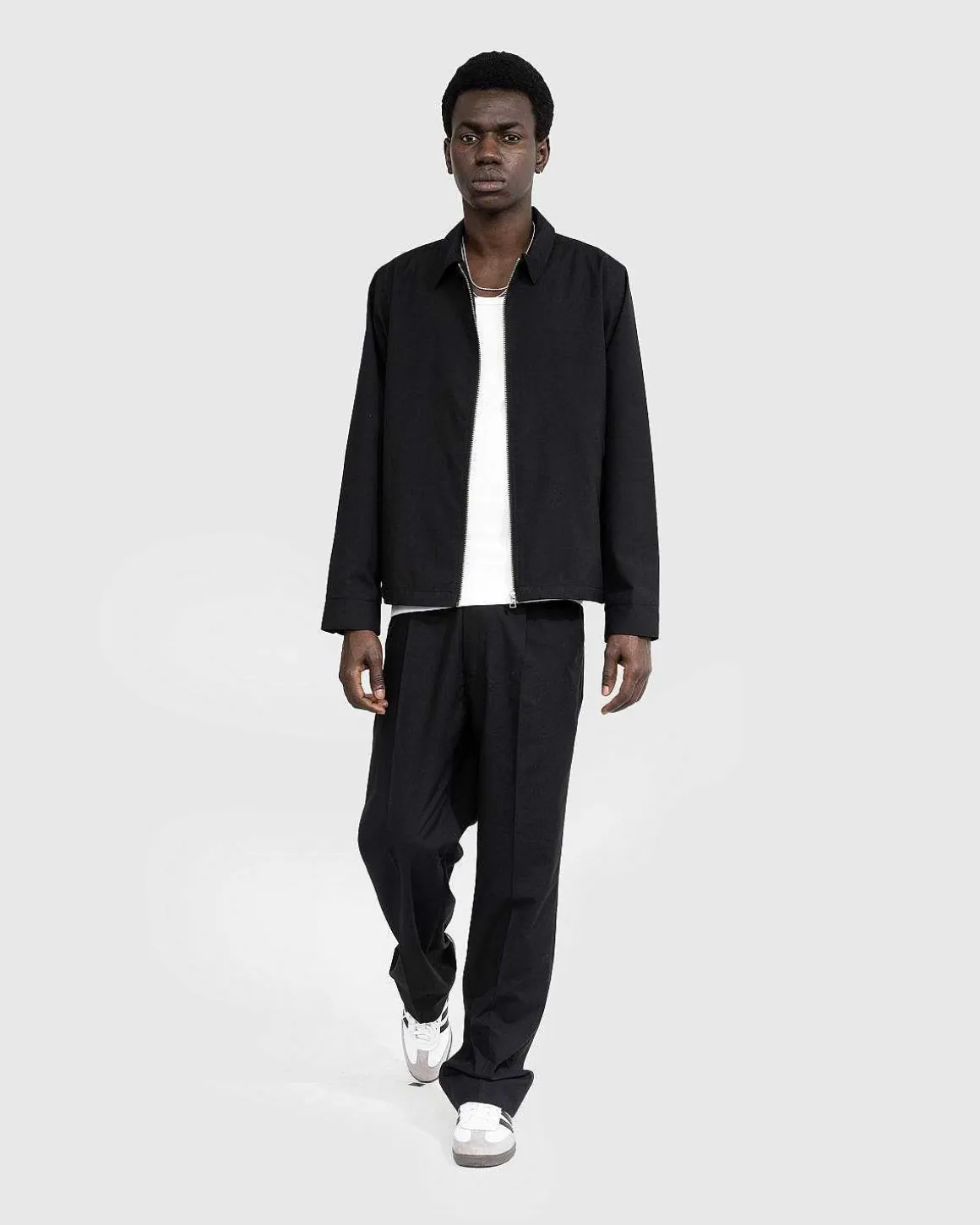 Tropical Suiting Jakke Sort