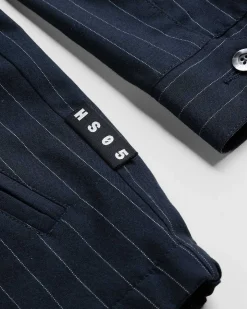 Tropical Suiting Jakke Stripes Navy