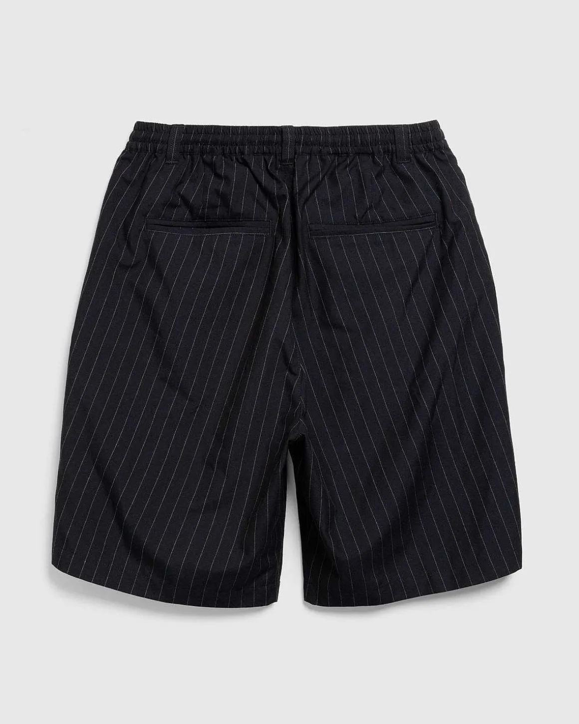 Tropical Suiting Shorts Stripes Navy
