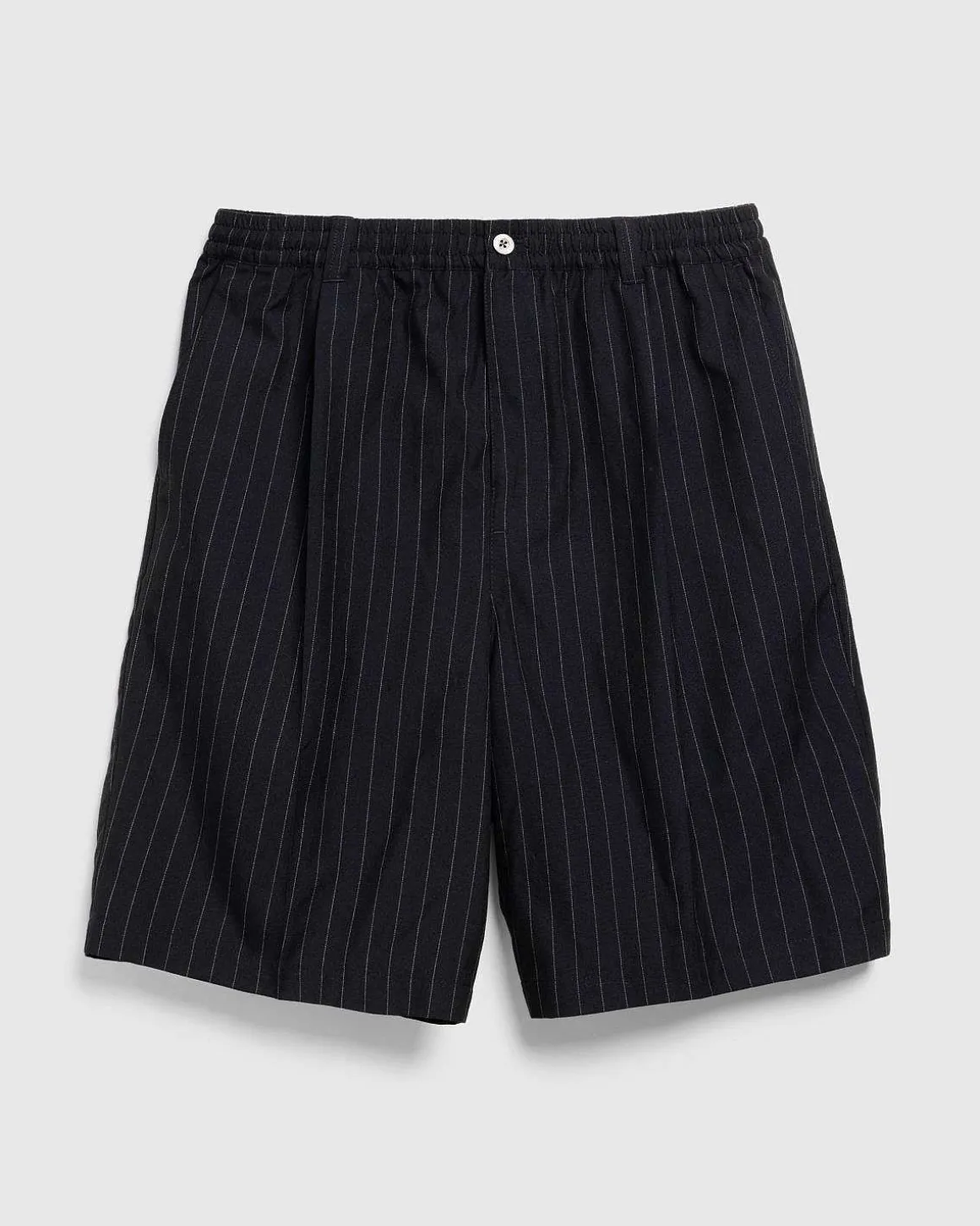 Tropical Suiting Shorts Stripes Navy
