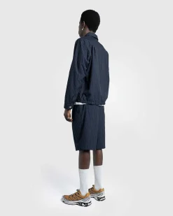 Tropical Suiting Shorts Stripes Navy