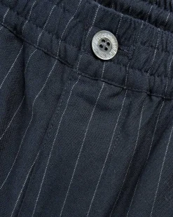 Tropical Suiting Shorts Stripes Navy