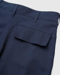 Tropical Wool Bukser Bla/Sort