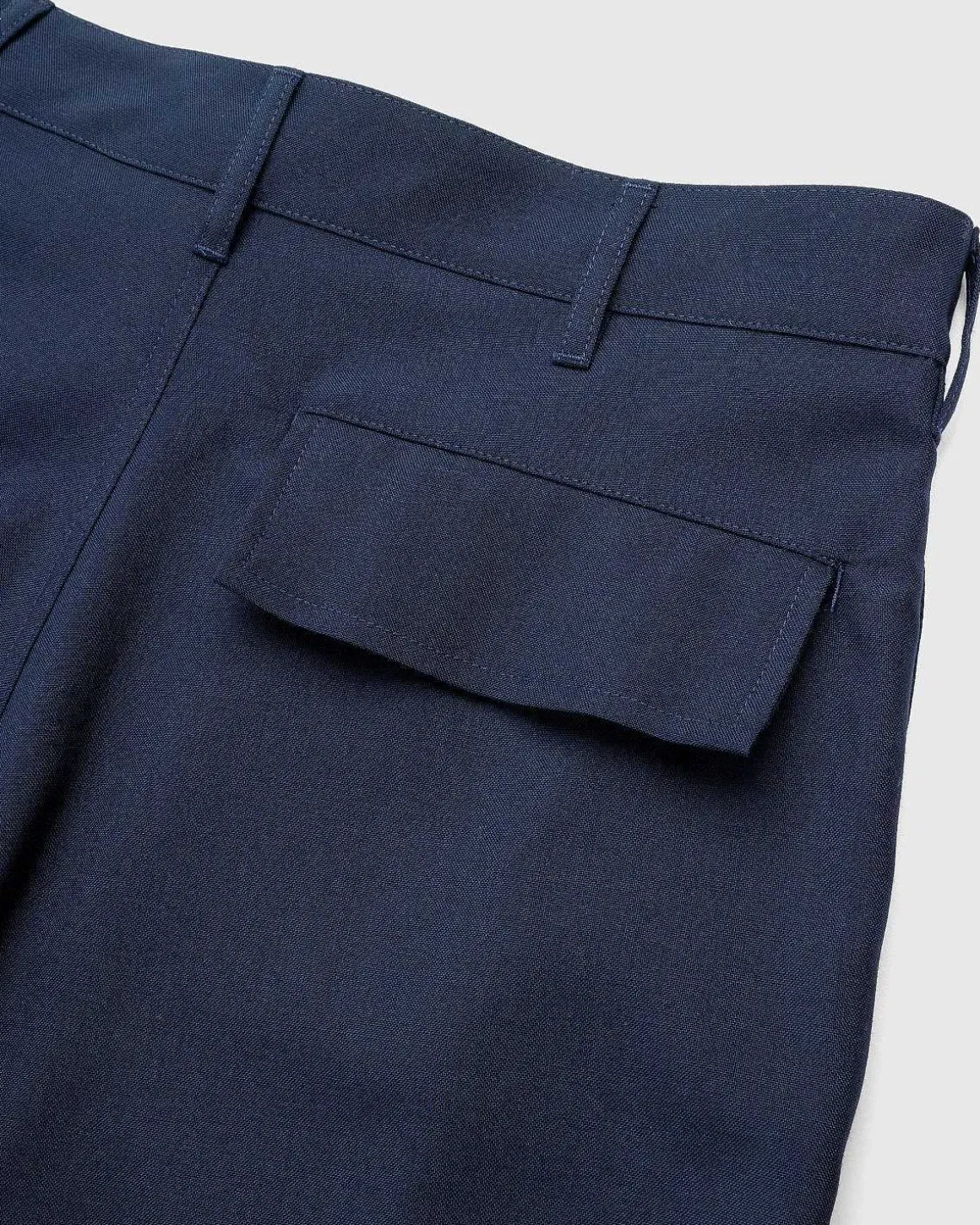 Tropical Wool Bukser Bla/Sort