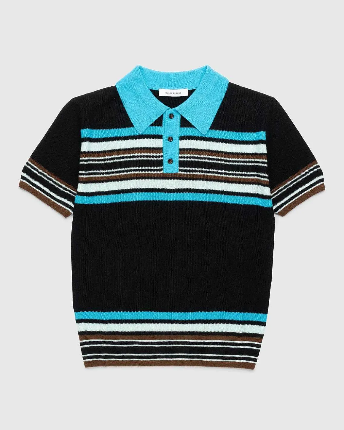 Tropiques Polo Sort/Gron/Gul