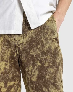 Twisted Belted Pants Denim Acid Snow Bronze