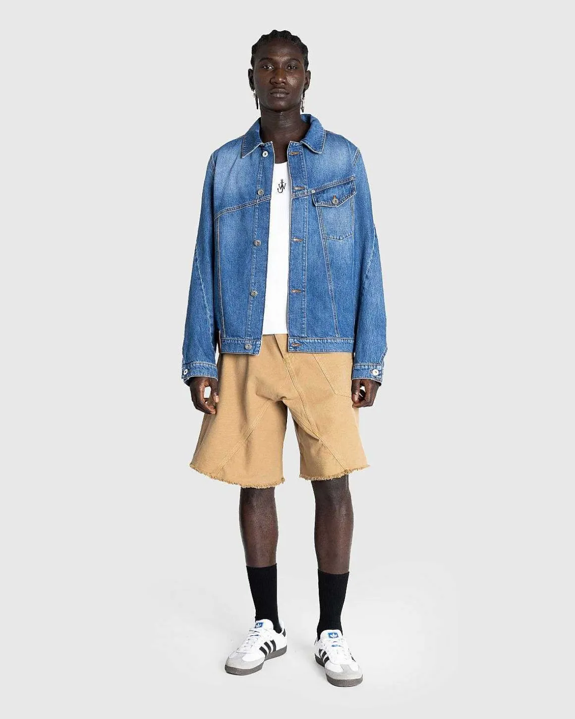 Twisted Denimjakke Lysebla
