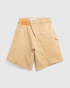 Twisted Workwear Shorts Beige