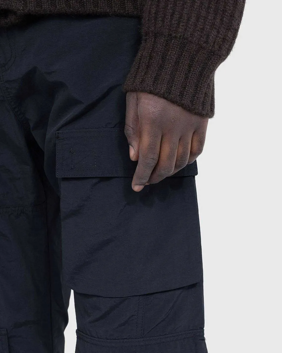 Twist Seam Cargo Trouser Sort