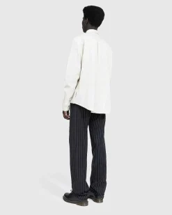 Twist Seam Skraeddersyet Buks Sort/Hvid