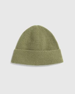 Uld Cashmere Beanie Olivengron
