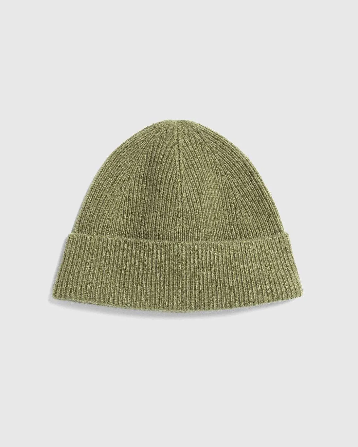 Uld Cashmere Beanie Olivengron