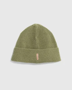 Uld Cashmere Beanie Olivengron