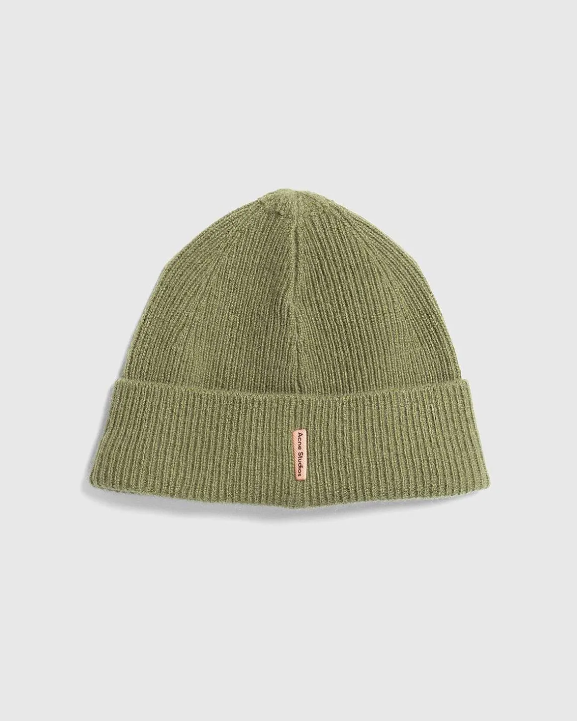 Uld Cashmere Beanie Olivengron