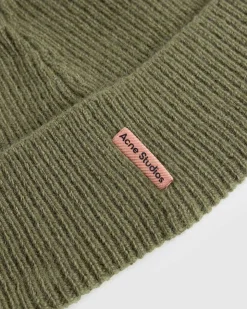 Uld Cashmere Beanie Olivengron