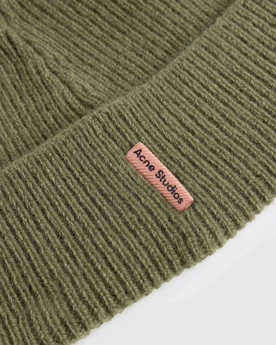 Uld Cashmere Beanie Olivengron