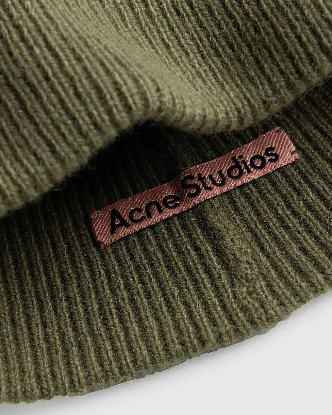 Uld Cashmere Beanie Olivengron