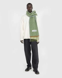 Uld Mohair Torklaede Graesgron