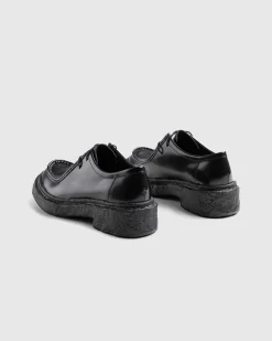 Vamonos Laeder Wallabee Sko Sort