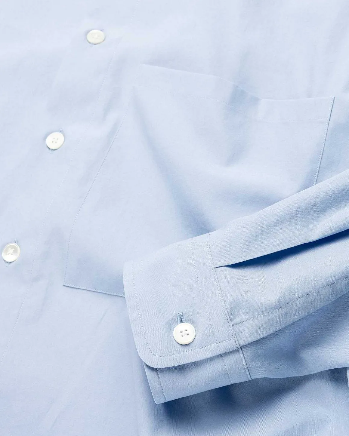 Vasket Finx Twill Big Shirt Sax Blue