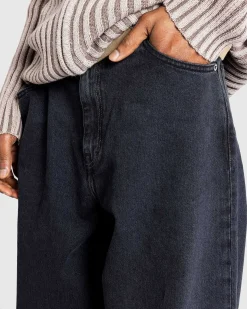 Vast Cut Washed Black Denim