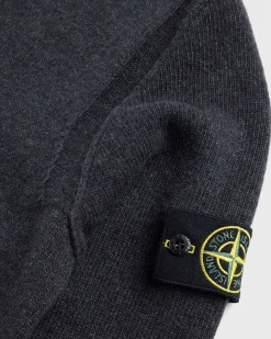 V-Hals Sweater Melange Charcoal