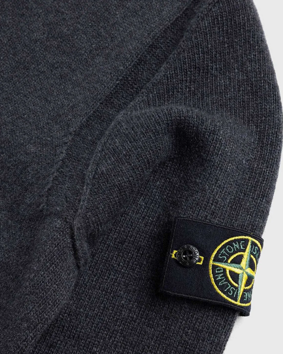 V-Hals Sweater Melange Charcoal
