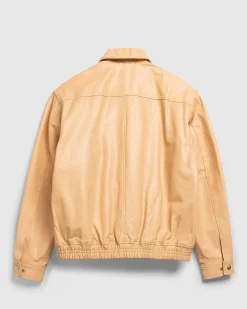 Voksbehandlet Laeder Bomber Sand