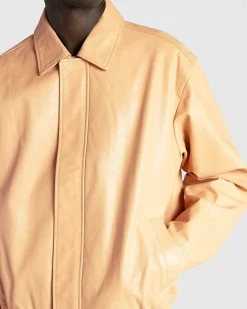 Voksbehandlet Laeder Bomber Sand