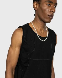 Yovchev Strikket Vest Sort/Gra