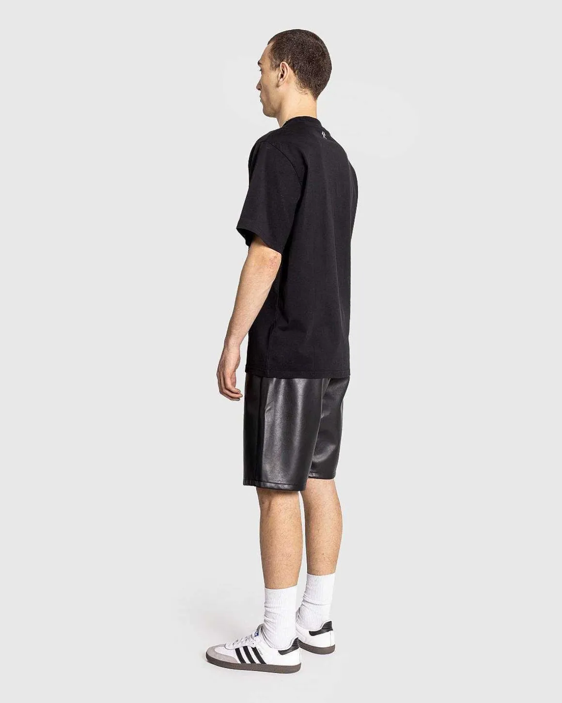 Zoran Eco Imiteret Laedershorts Sort